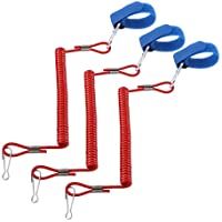 Yosoo Health Gear Correa de Paleta Elástica para Kayak- Correa de Paleta En Espiral Roja- Canoa de Seguridad Barco Caña…